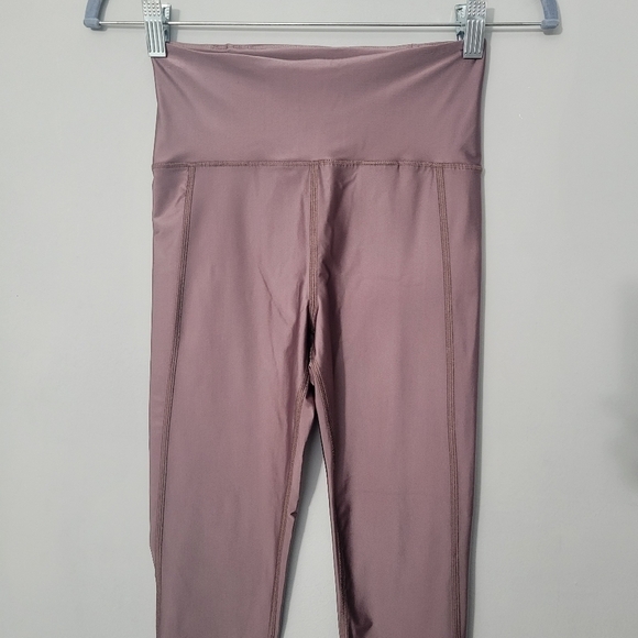 Filippa K Mauve Cropped Gloss Leggings - Picture 4 of 11
